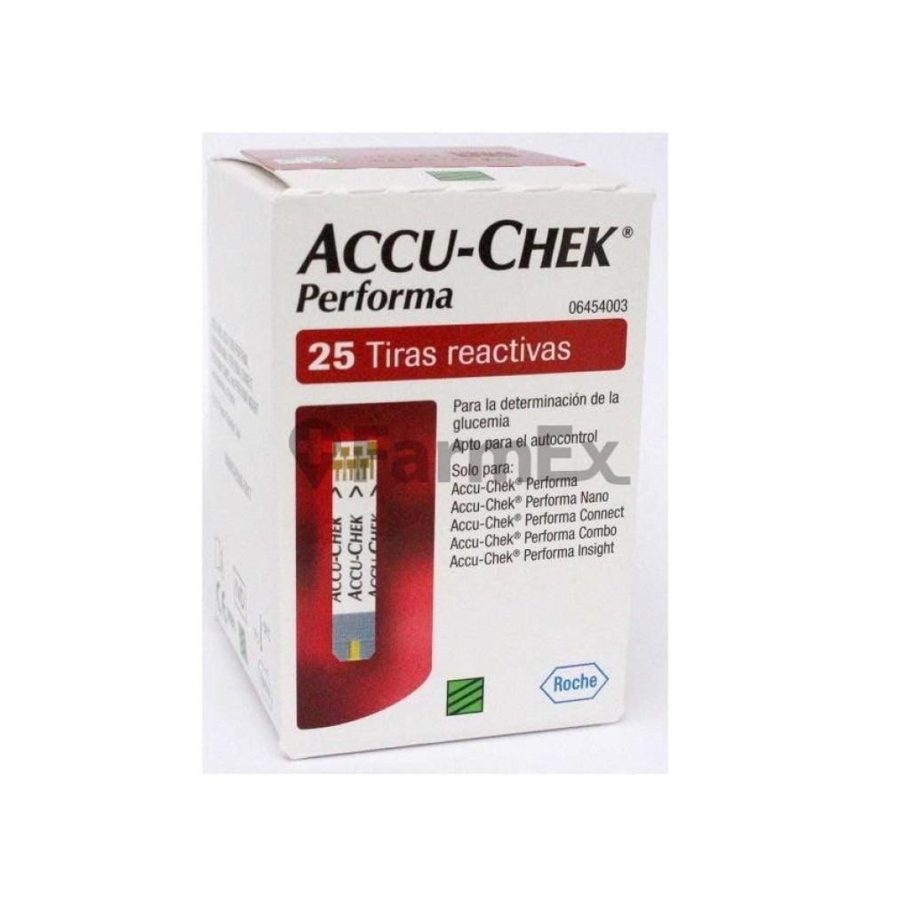 Accu-chek Performa Tiras Reactivas x 25 unidades Farmex-VidaTres-Persistente